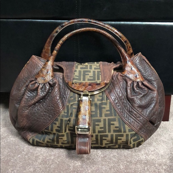 Fendi Zucca Rare Large Spy Bag